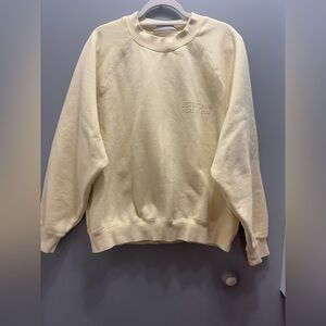 Essentials Cream Crewneck Sweater